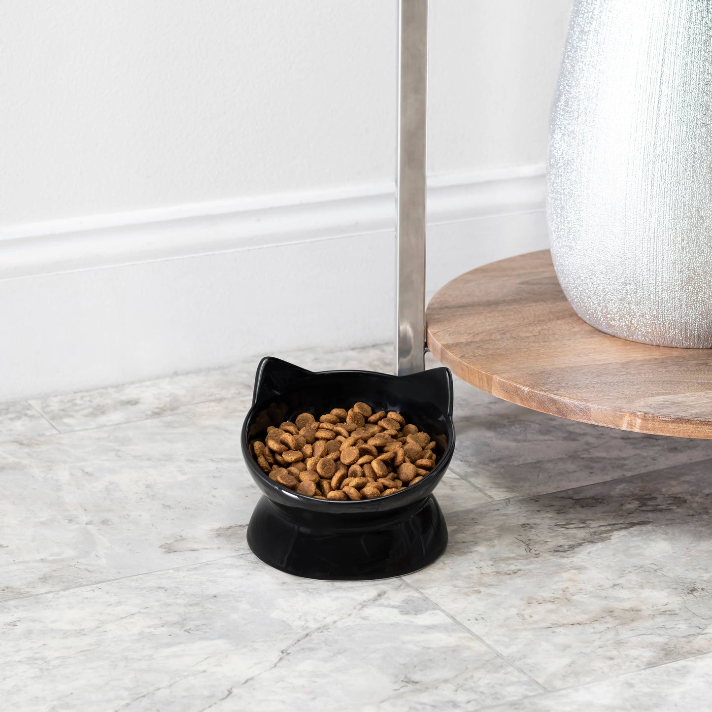 Raised & Tilted Cat Bowl