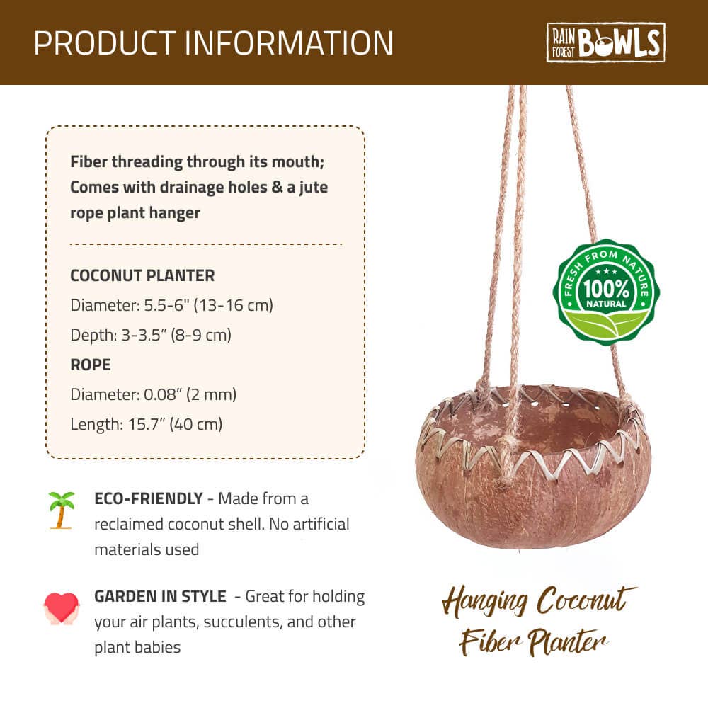 Hanging Fiber Coconut Planter