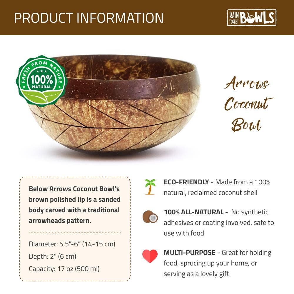 Arrows Coconut Bowl