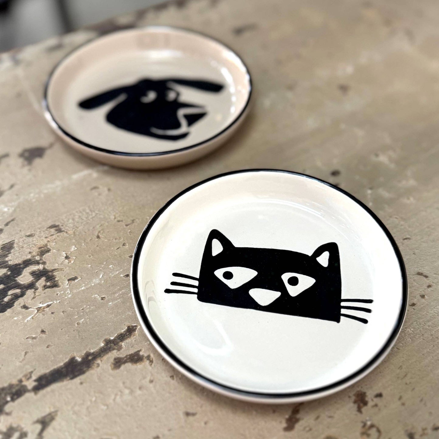 Camp Cat Mini Pet Bowl