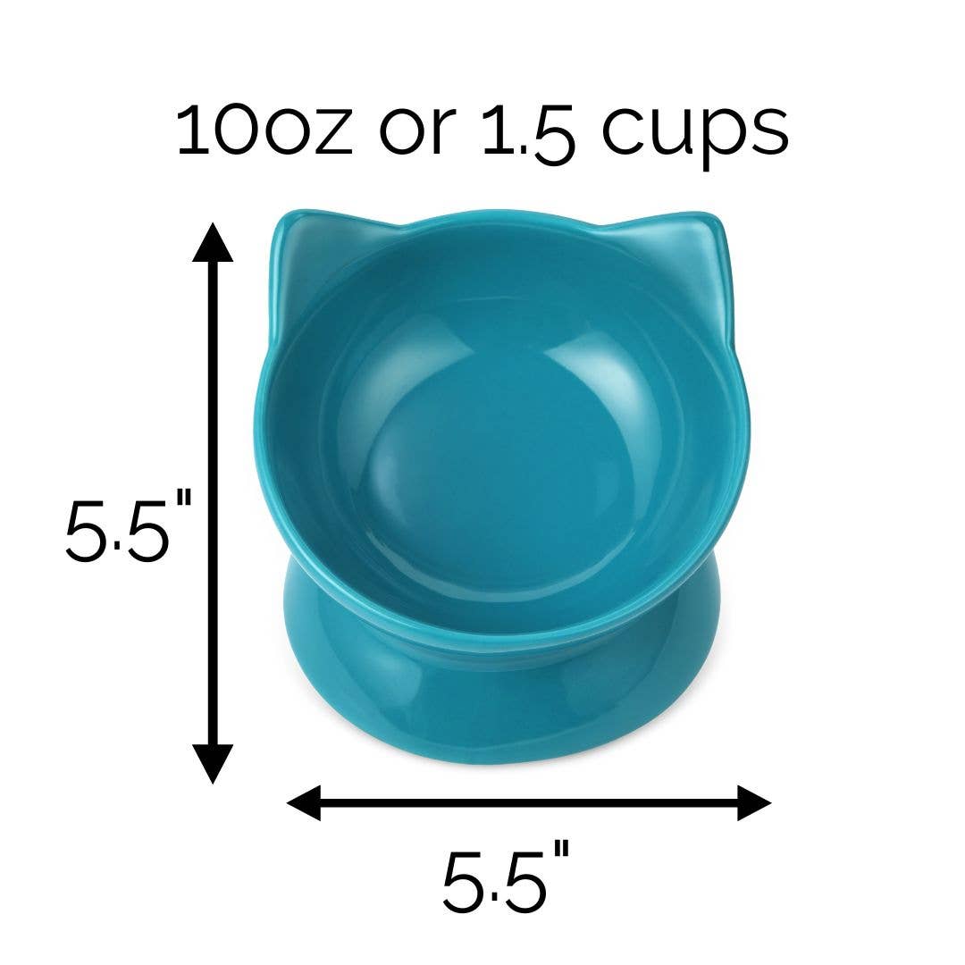 Raised & Tilted Cat Bowl