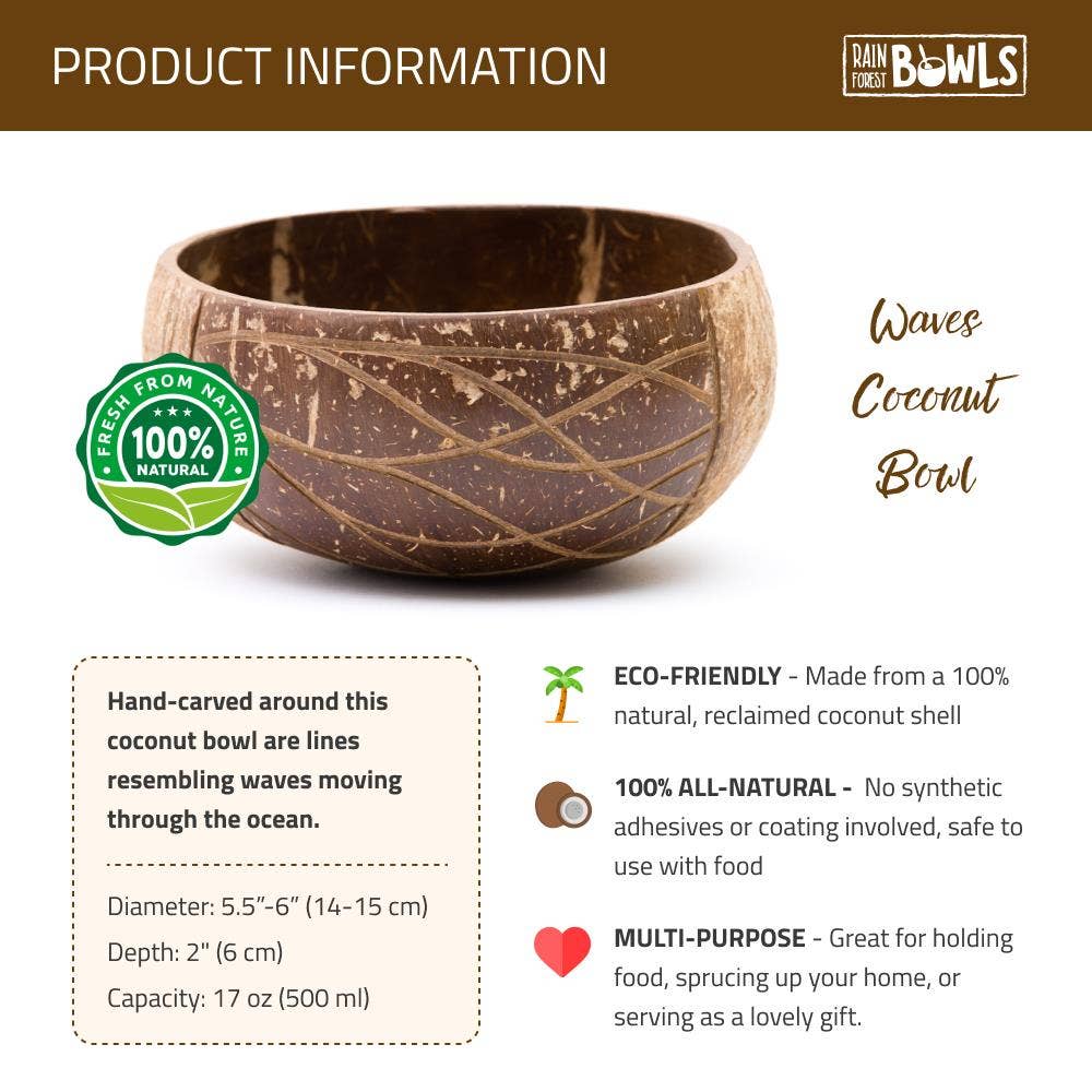 Waves Coconut Bowl