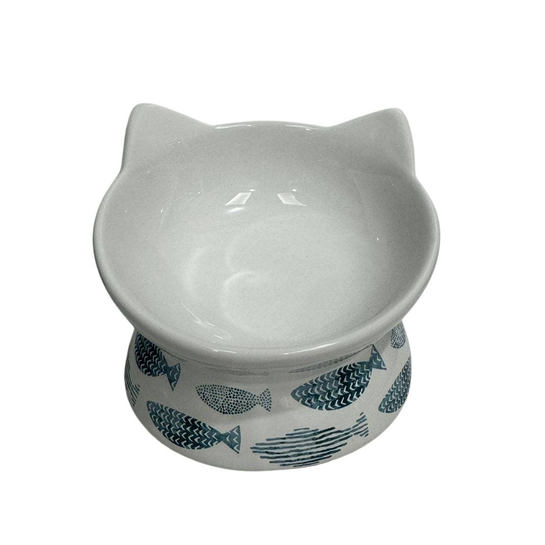 Raised & Tilted Cat Bowl