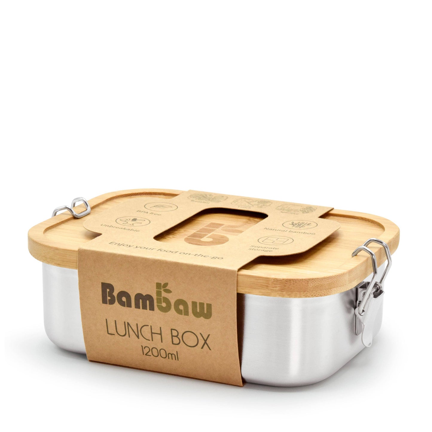 Stainless Steel Lunch Box | Bamboo Top