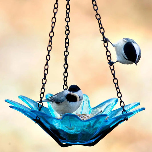 Mosaic Birds Daisy Petite Bird Feeder Aqua
