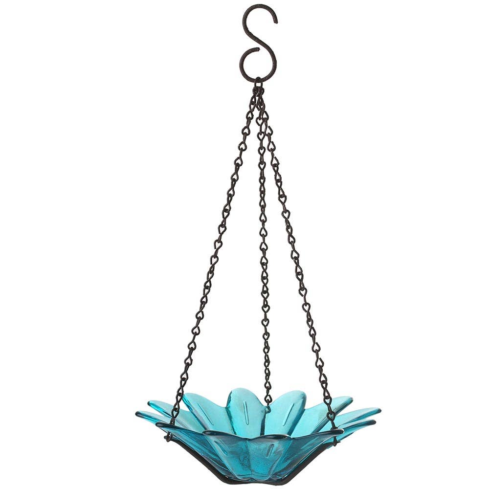 Mosaic Birds Daisy Petite Bird Feeder Aqua