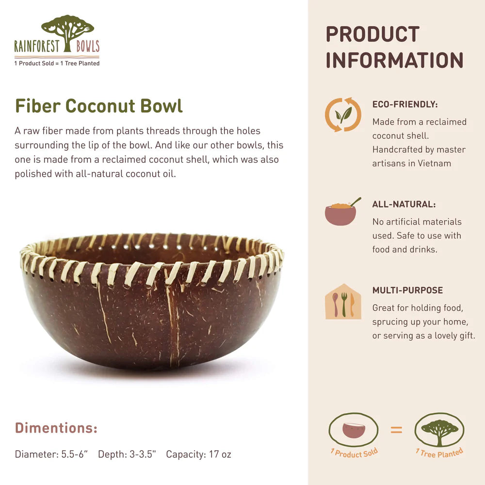 Fiber Coconut Bowl