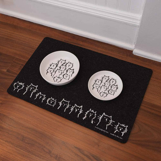 Random Cats Ceramic Dish