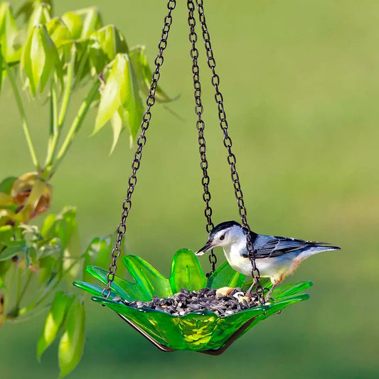Mosaic Birds Daisy Petite Bird Feeder Lime